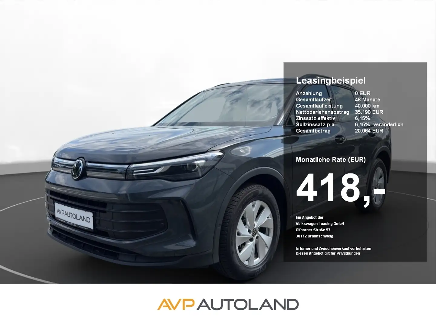Volkswagen Tiguan 2.0 TDI DSG | AHK | NAVI | RÜCKFAHRKAMERA Grau - 1