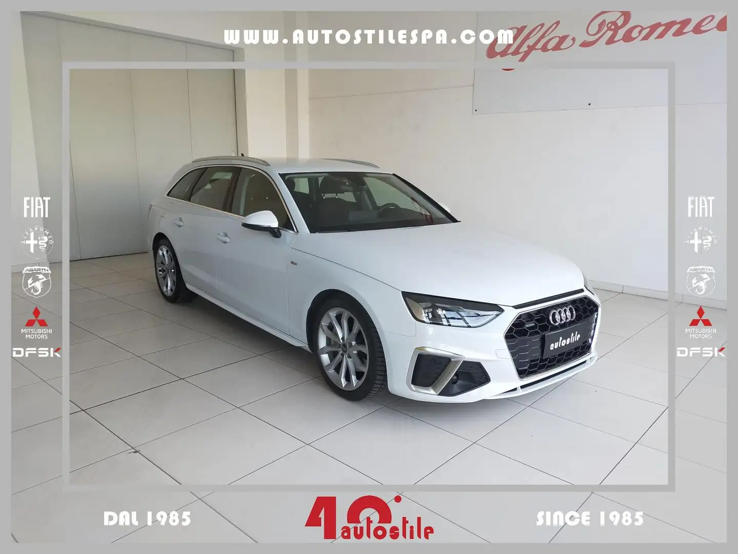 Audi A4 Avant 40 TDI quattro S tronic S line edition Blanc - 1