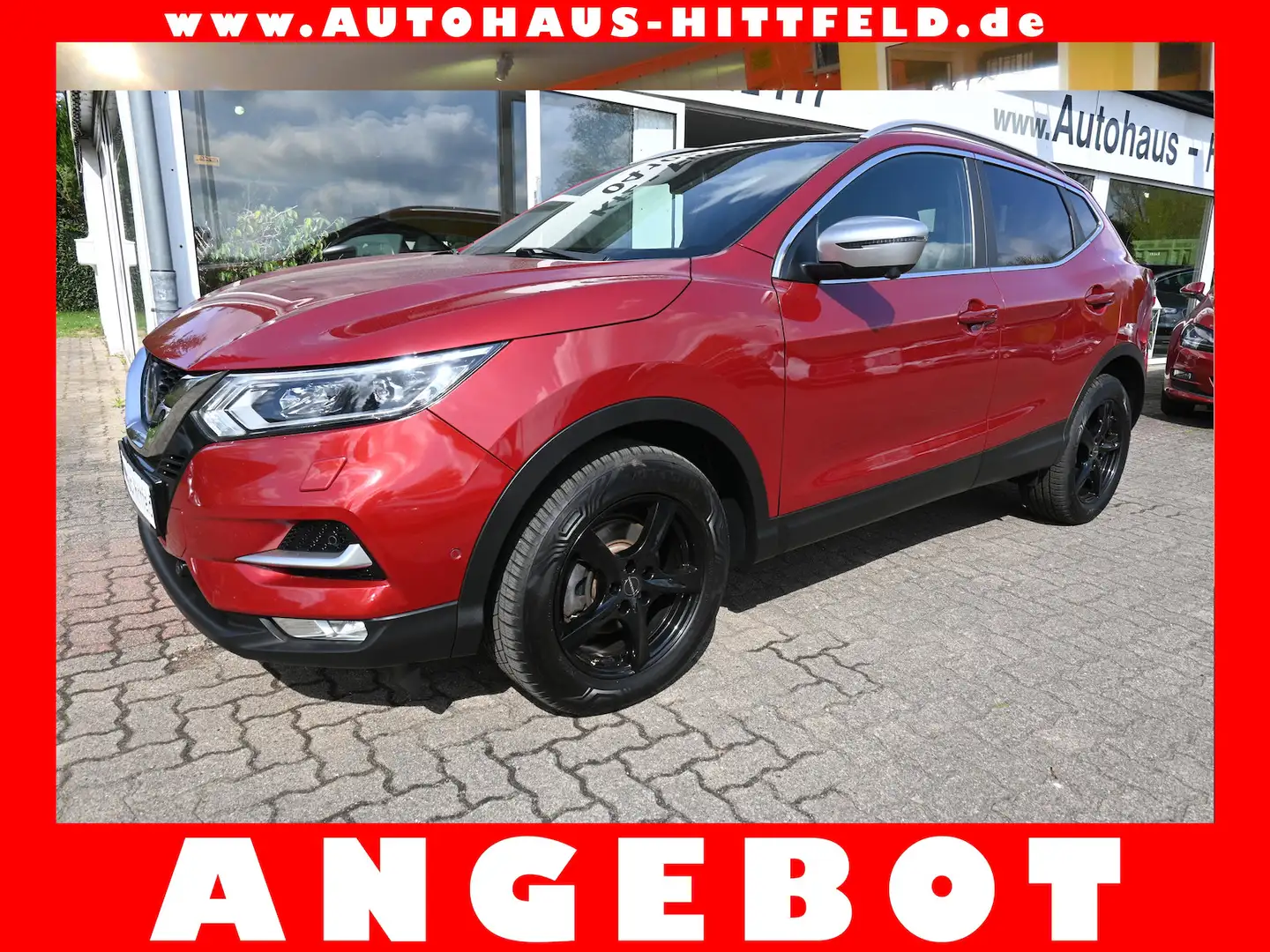 Nissan Qashqai 1.6*Tekna+*Leder Navi Pano LED 1Hd 120Kw Rouge - 1