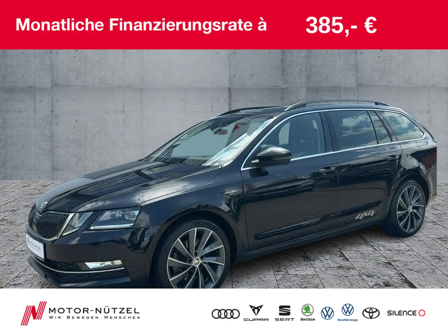 Skoda Octavia Combi 1.8TSI 4x4 DSG L&K LED+NAV+GRA+AHK Schwarz - 1