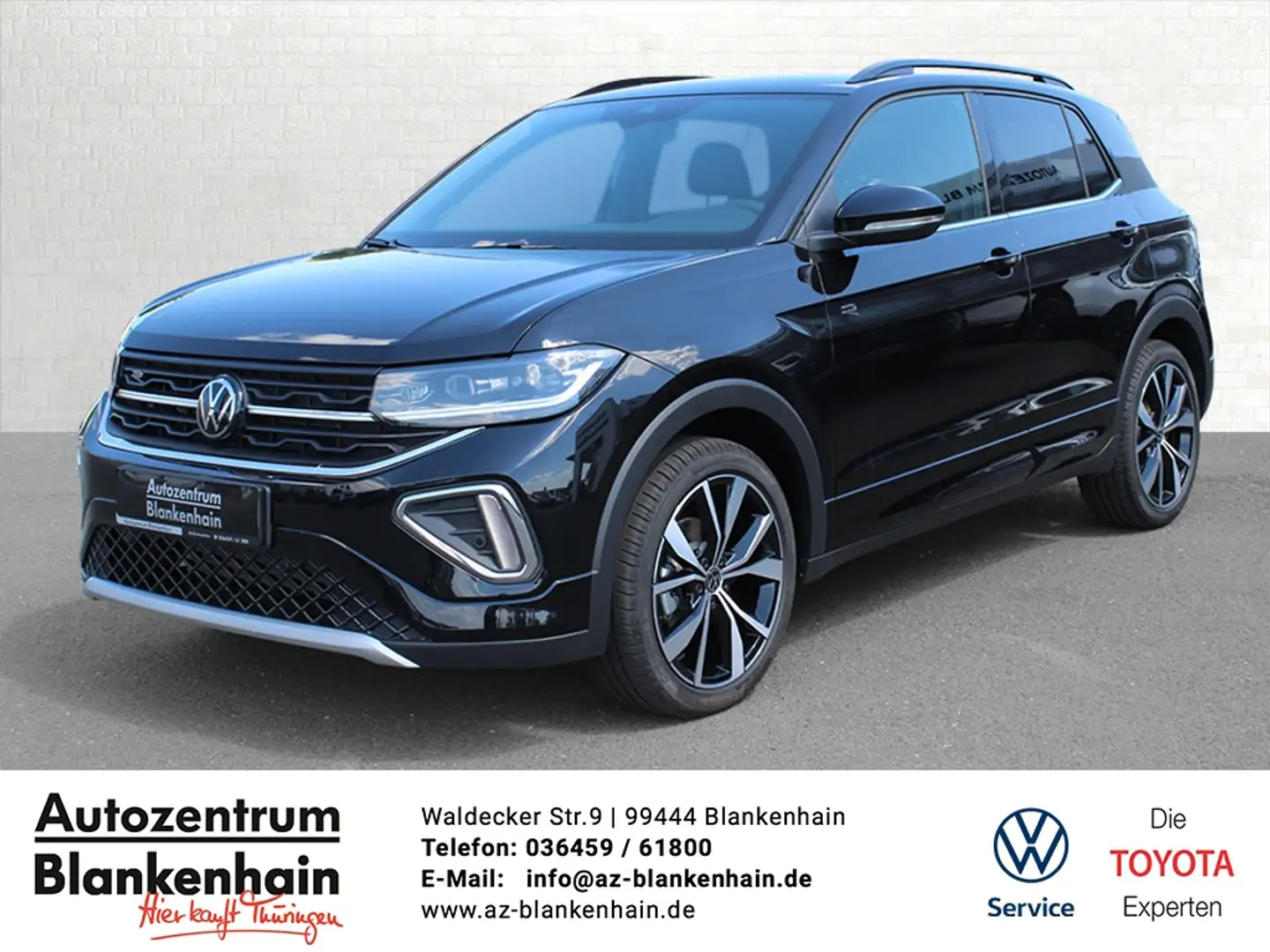 Volkswagen T-Cross 1,5 R-Line IQ.Drive*Kamera*AHK*IQ.Light Schwarz - 1