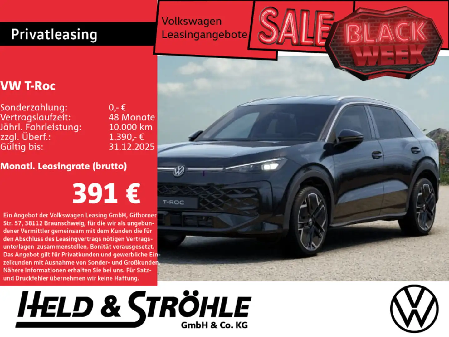 Volkswagen T-Roc Der neue T-Roc R-Line AHK EasyOpen IQ.Ligh Noir - 1