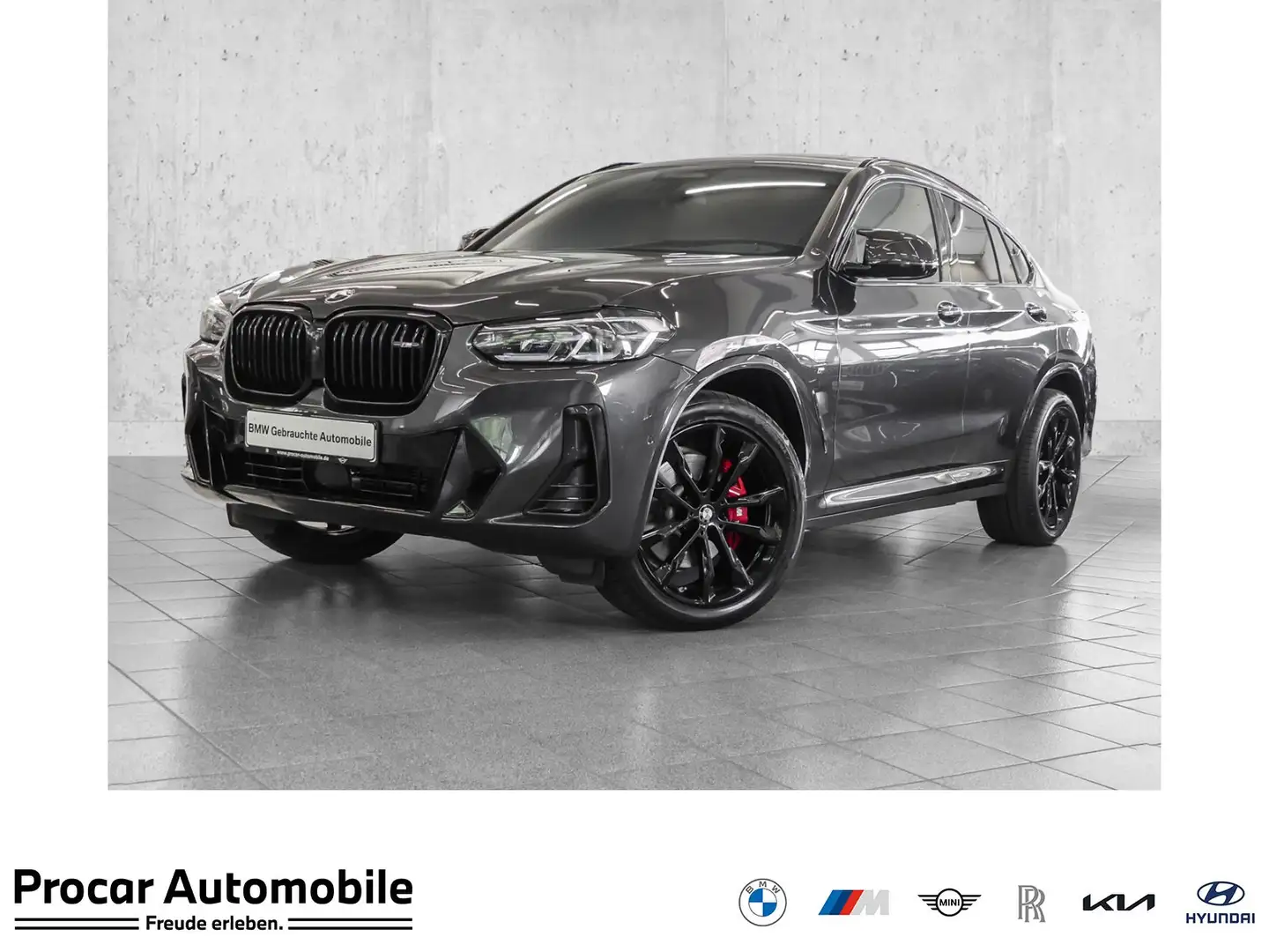 BMW X4 M 40i Aut Nav HuD Laser AHK Pano Drive+Park Grigio - 1
