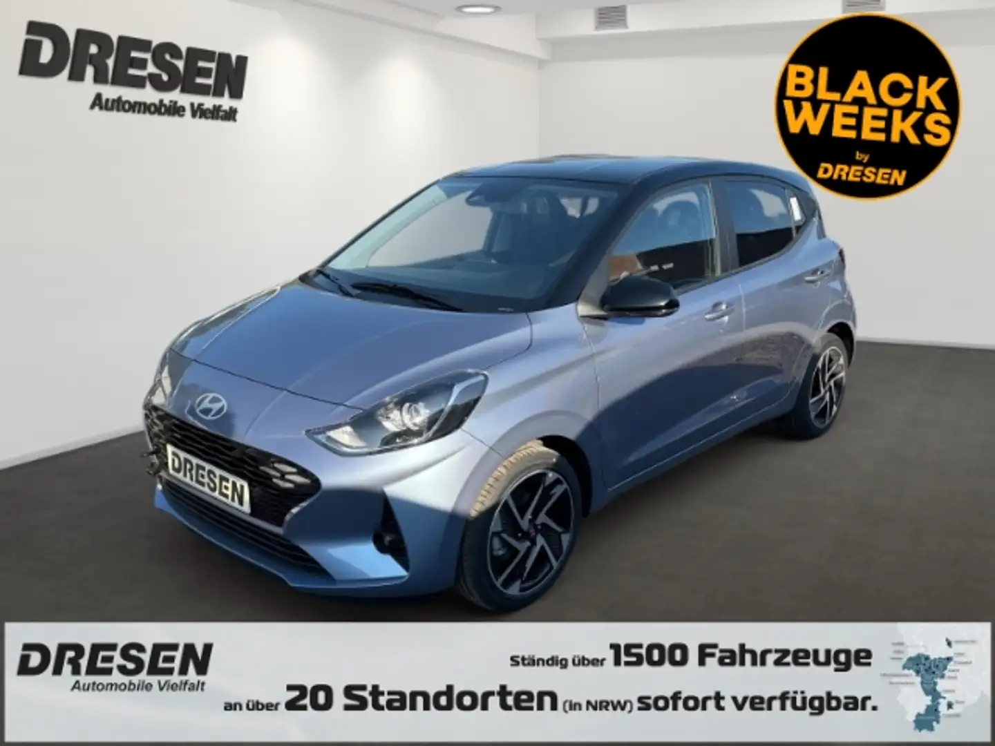 Hyundai i10 1.2 Prime Kamera*PDC*Klimatronic*Navigation*SHZ Blu/Azzurro - 1