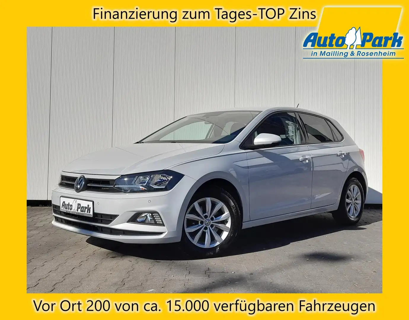 Volkswagen Polo 1.0 TSI Highline ACC~2xPDC~SHZ~BT~FRONTASS Blanc - 1