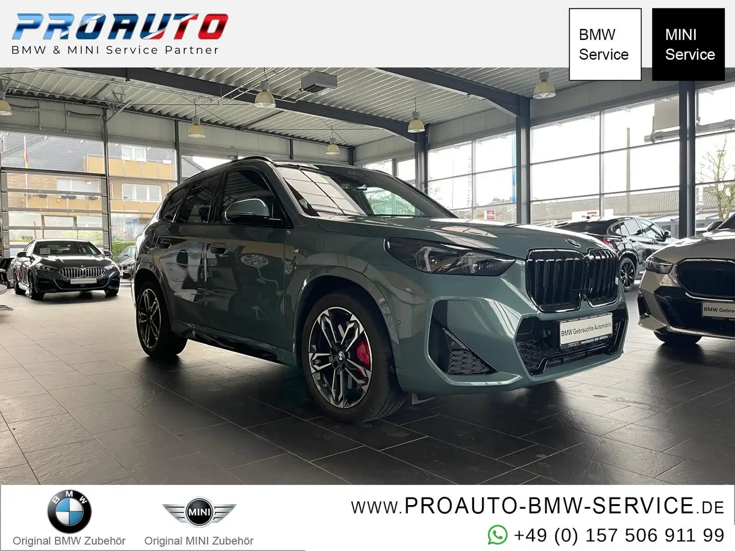BMW X1 18i sDr M Sport Pro AHK/Pano/M-Sitze/360°/HUD/19" Grün - 1