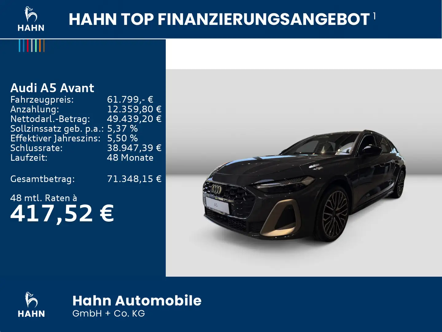 Audi A5 2.0 TDI S tronic, Tech+ Edition one AHK Grau - 2