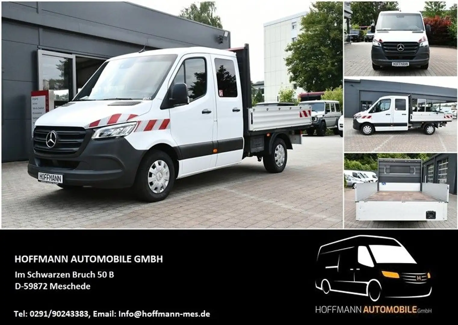 Mercedes-Benz Sprinter 319CDI V6 Pritsche DoKa RWD L2 AHK 3,5T White - 1