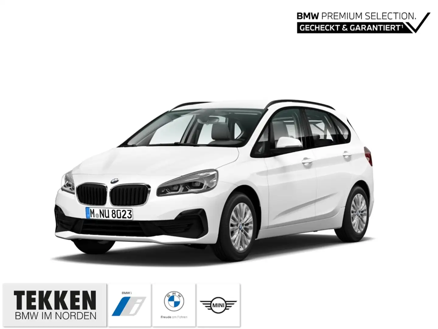 BMW 218 Active Tourer i Advantage AHK/Navi/Sitzhzg/Klimaau Weiß - 1
