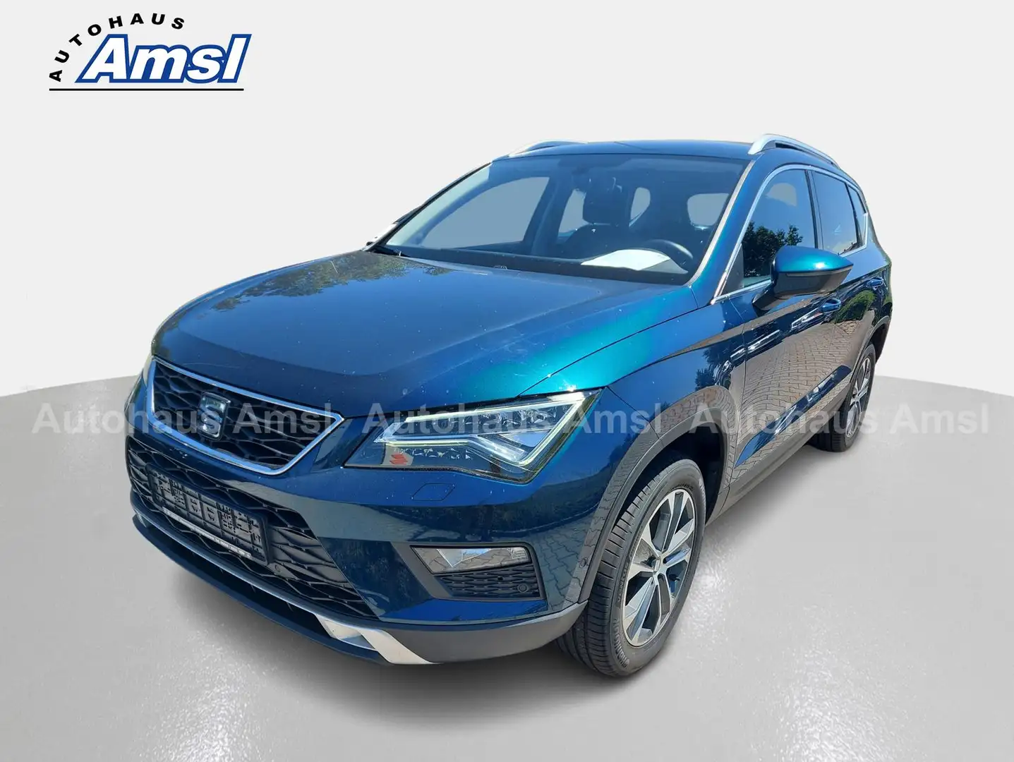 SEAT Ateca 2.0 TDI Style 4Drive *AHK*8-fa*Scheckheft* Blauw - 2