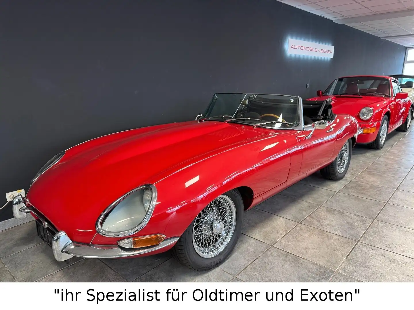 Jaguar E-Type Roadster 3.8 Serie I Motor überholt Червоний - 1