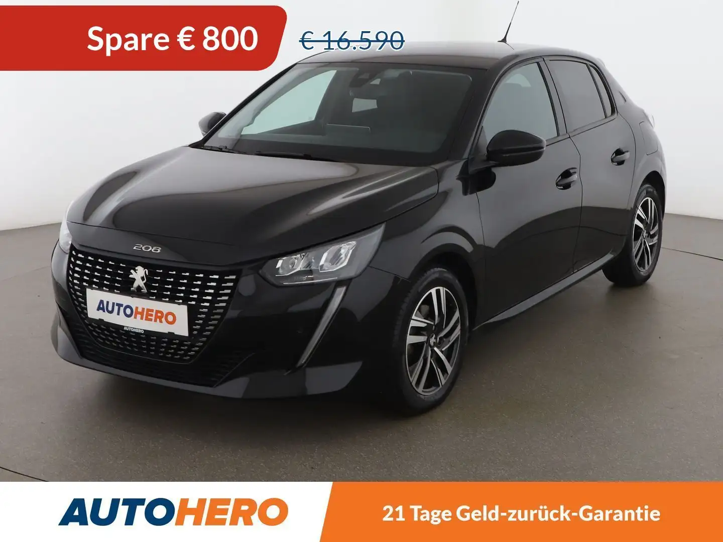 Peugeot 208 1.5 Blue-HDi Allure *LED*NAVI*CAM*BT*SPUR* Schwarz - 1