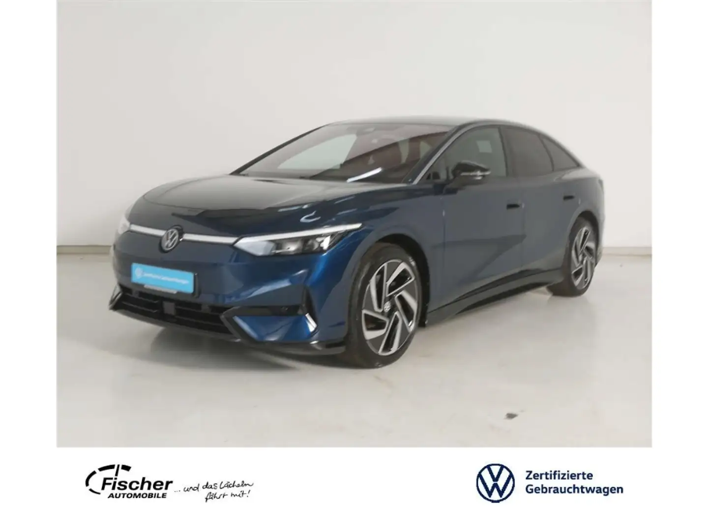 Volkswagen ID.7 Elektro Pro 77kWh NAV/Matrix/AHK/Wärmepumpe Blau - 1