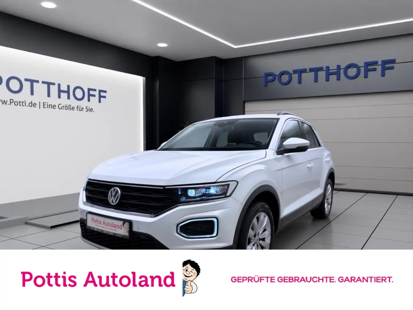 Volkswagen T-Roc 1.5 TSI STYLE PDC SITZHZG KLIMA LED Weiß - 1