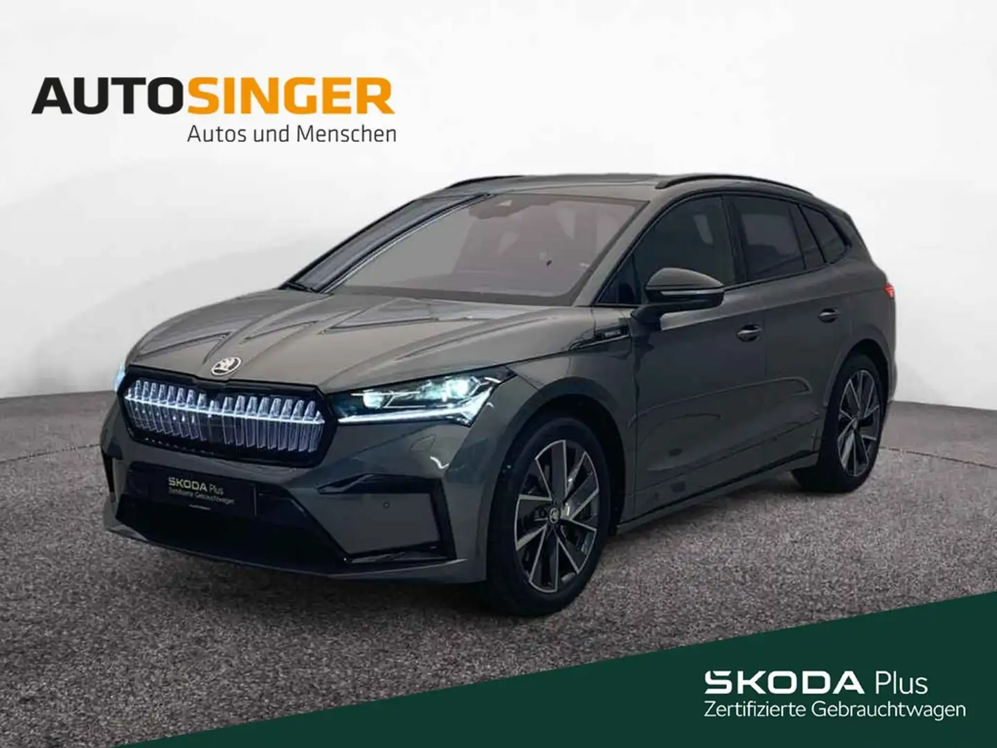 Skoda Enyaq 85 Sportline *WÄRME*PANO*MATRIX*ACC*HdUp* Grau - 1