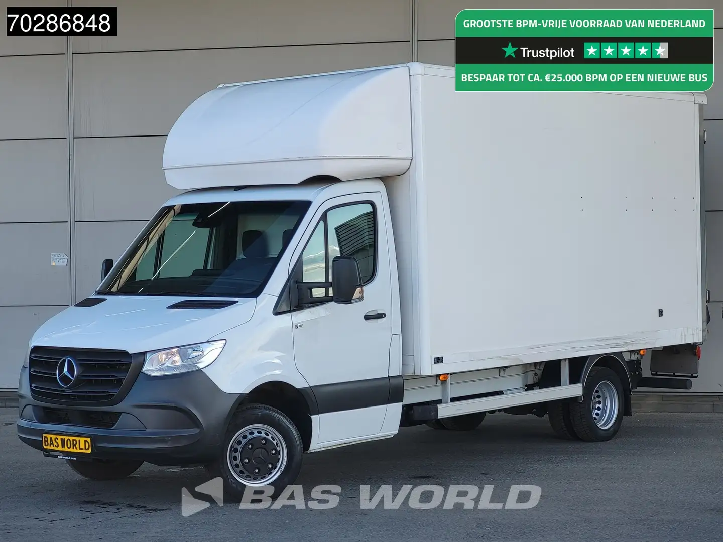 Mercedes-Benz Sprinter 514 CDI Laadklep Zijdeur Bakwagen Airco Cruise Eur Wit - 1