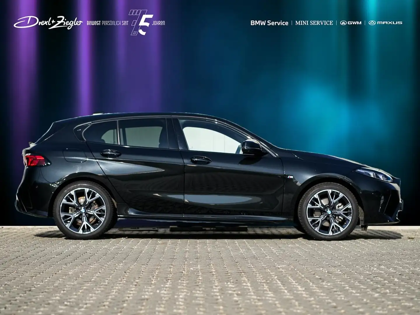 BMW 120 d M-Sport AHK ACC aLED PANO HeadUp KoZg 360° Schwarz - 2