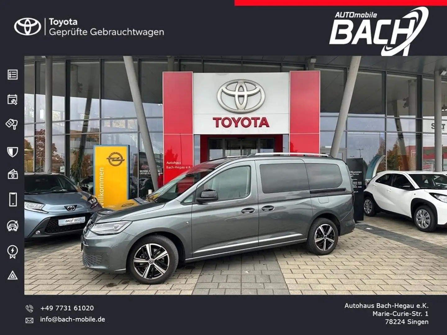 Volkswagen Caddy 2.0 TDI Style Maxi,NAVI,AHK,LED,7-SITZER Gris - 1