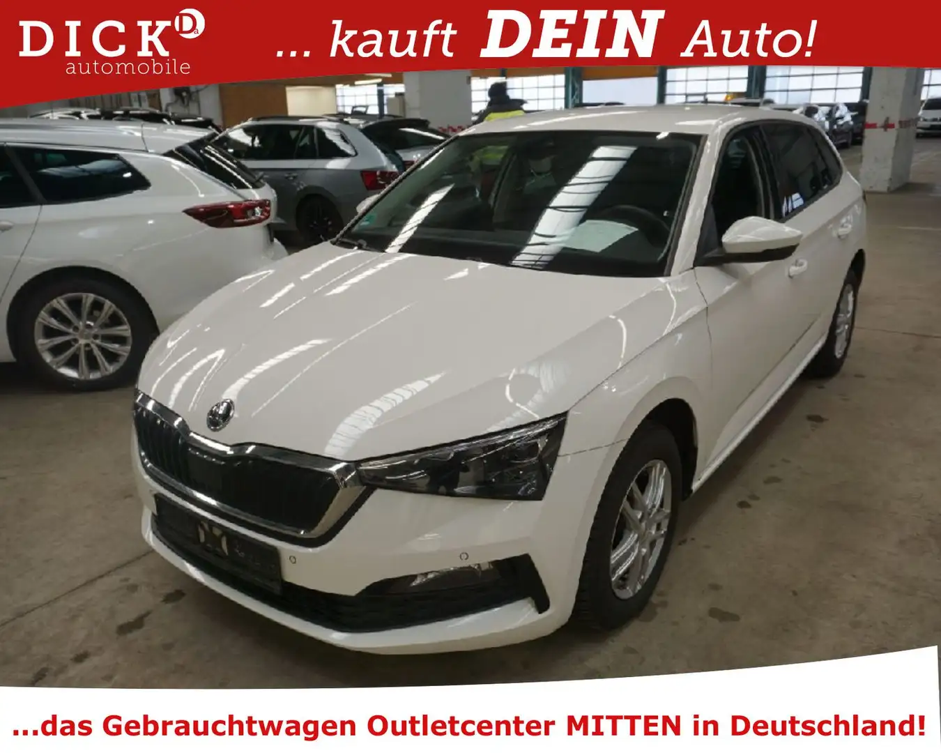Skoda Scala Ambition 1.6TDI ACC/LED/NAVI/VIRTU/RFK/PDC Weiß - 1