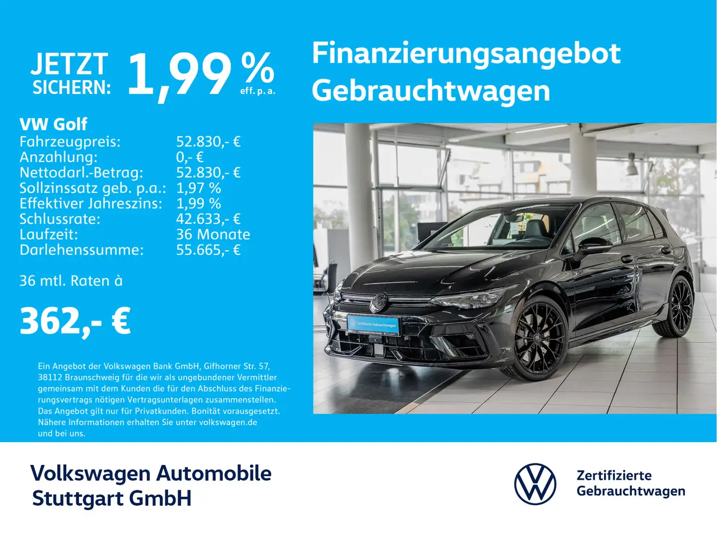 Volkswagen Golf R 2.0 TSI DSG Navi Kamera ACC LED SHZ Schwarz - 1