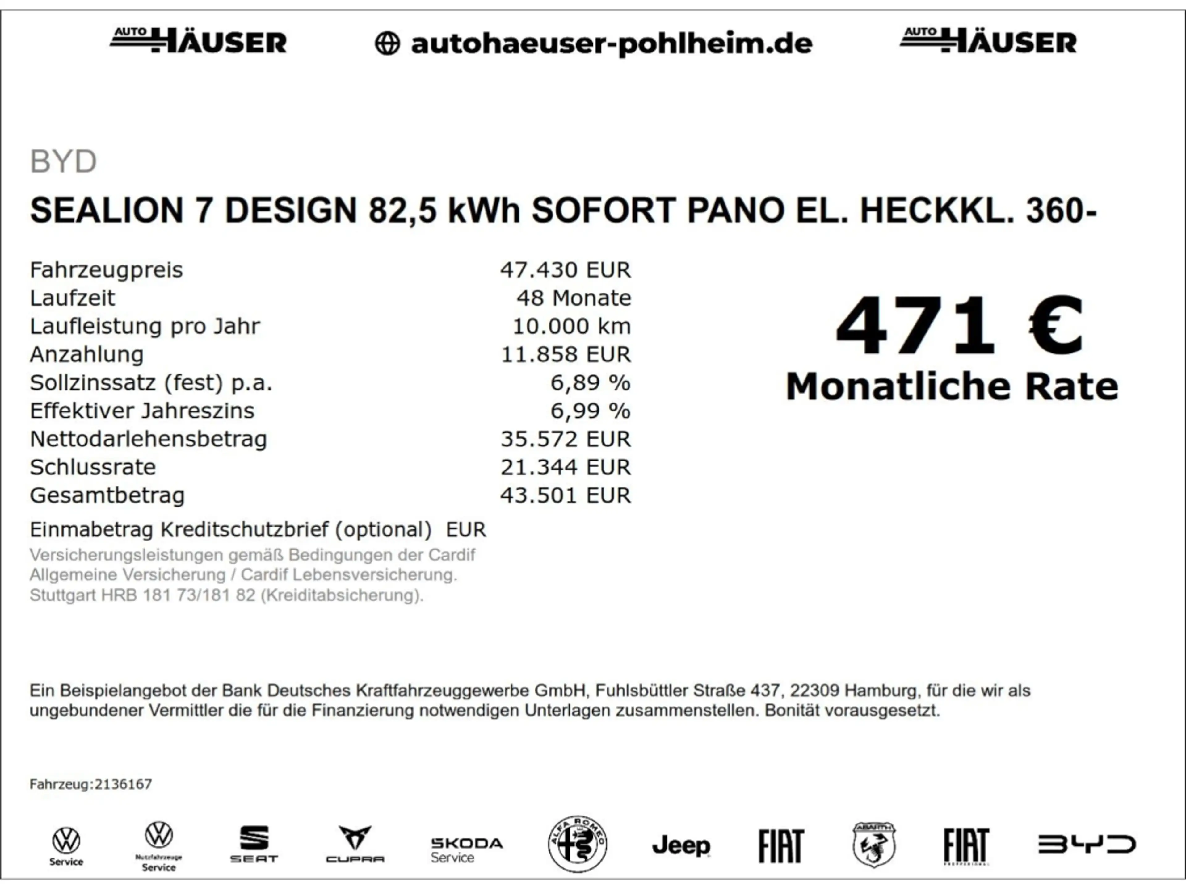 BYD Sealion 7 DESIGN 82,5 kWh SOFORT PANO EL. HECKKL. 360-KAMERA — photo 2
