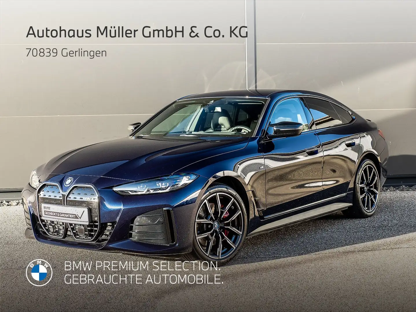 BMW i4 M50 Gran Coupé M Sportpaket H/Ksound HUD 1VB DAB Blau - 1