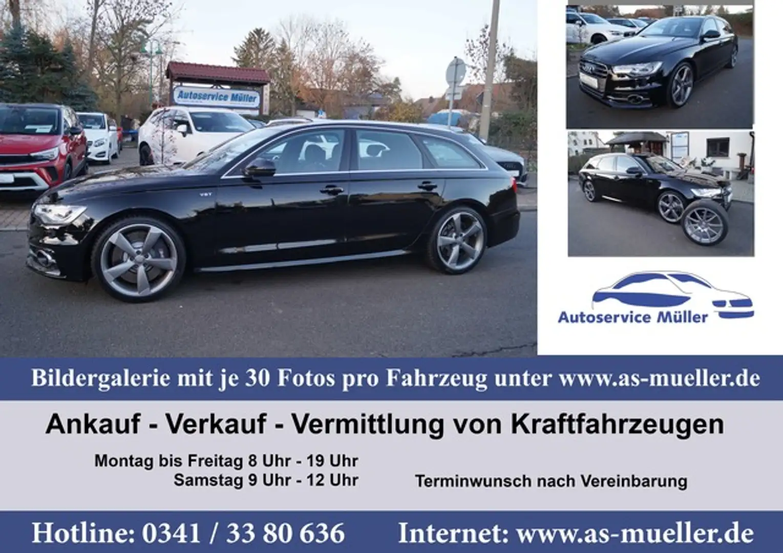 Audi S6 Avant V8 Leder-Navi-Sitzh.-3ZKlimatr.-P.Dach Negro - 1