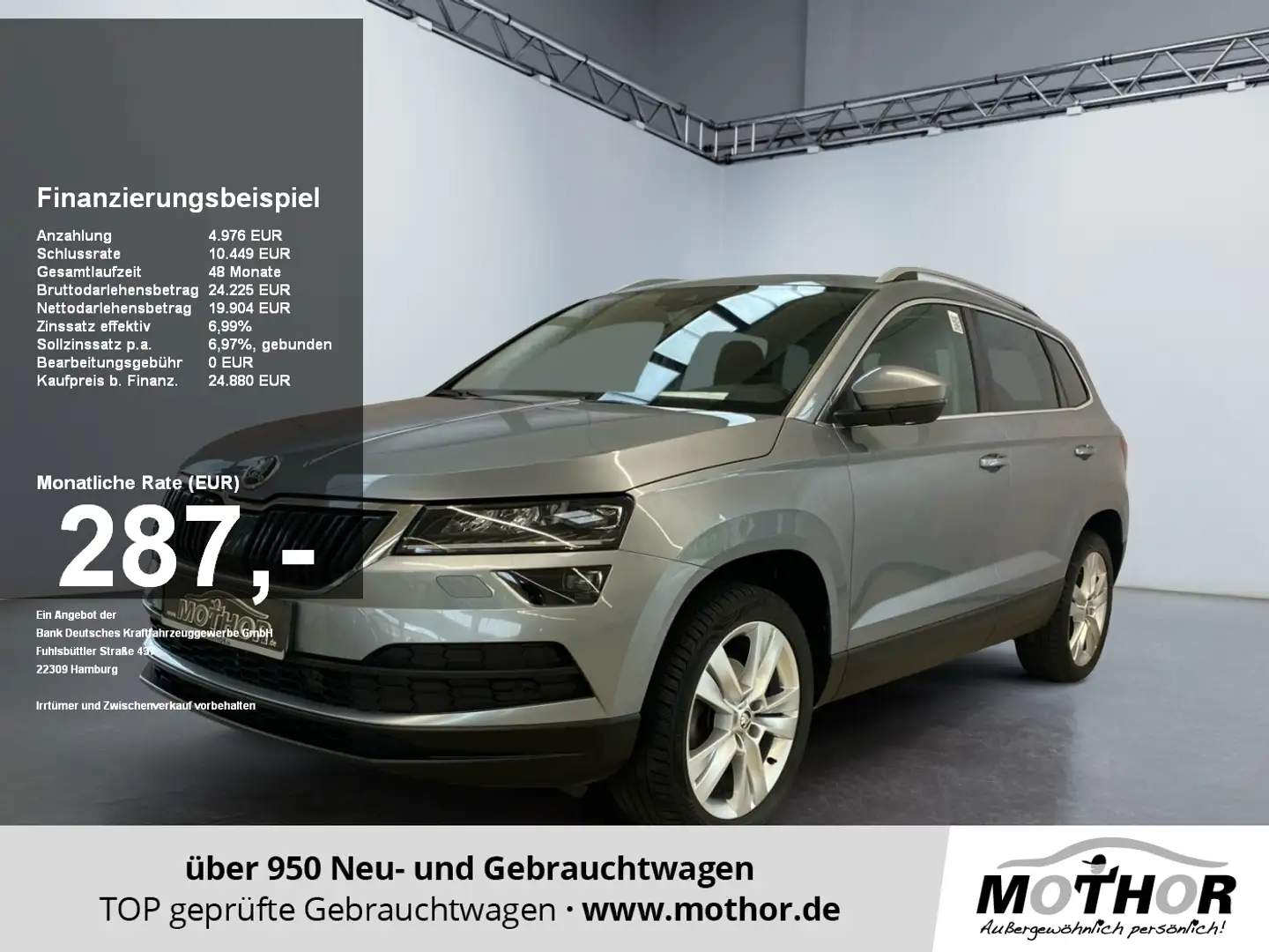 Skoda Karoq Style 1.5 TSI DSG el.Heck Sitzheizung ACC Grau - 1