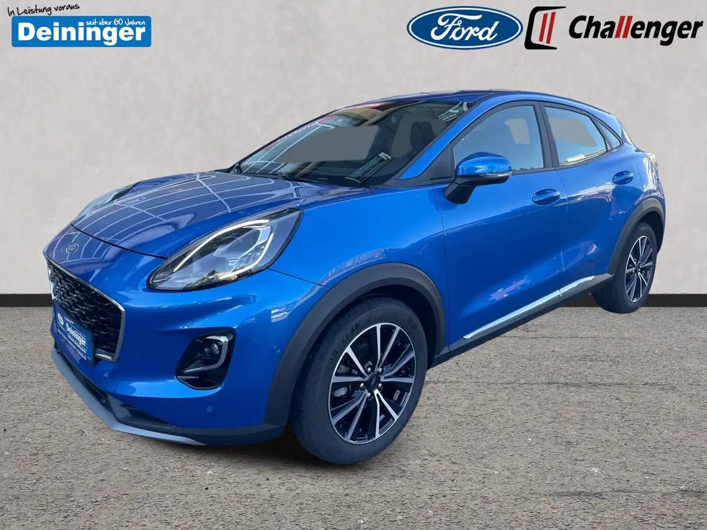 Ford Puma 1.0 l EcoBoost Hybrid (MHEV) Titanium NAVI/DAB FAH Bleu - 2