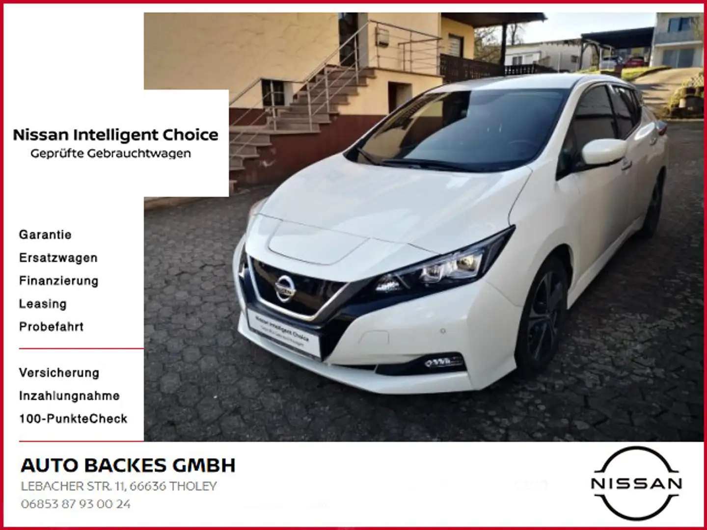 Nissan Leaf 40 kWh N-Connecta Navi Sitzheitzung vorne Weiß - 1