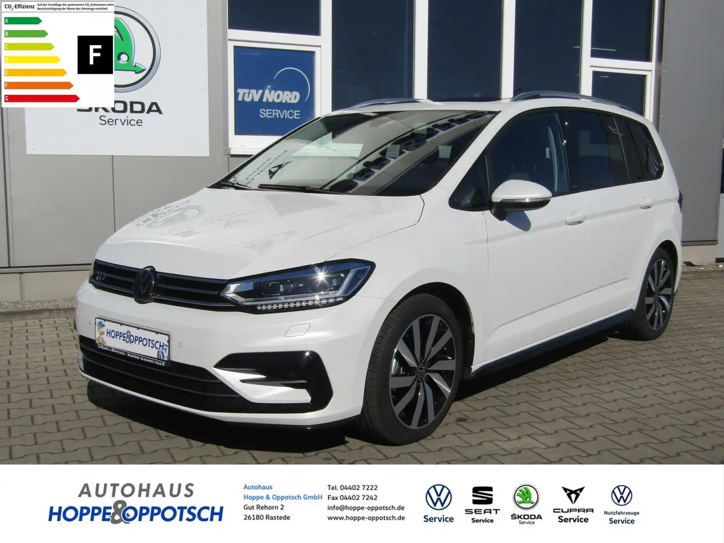 Volkswagen Touran 1.5 TSI Move 7-Sitzer Panorama Navi Weiß - 1