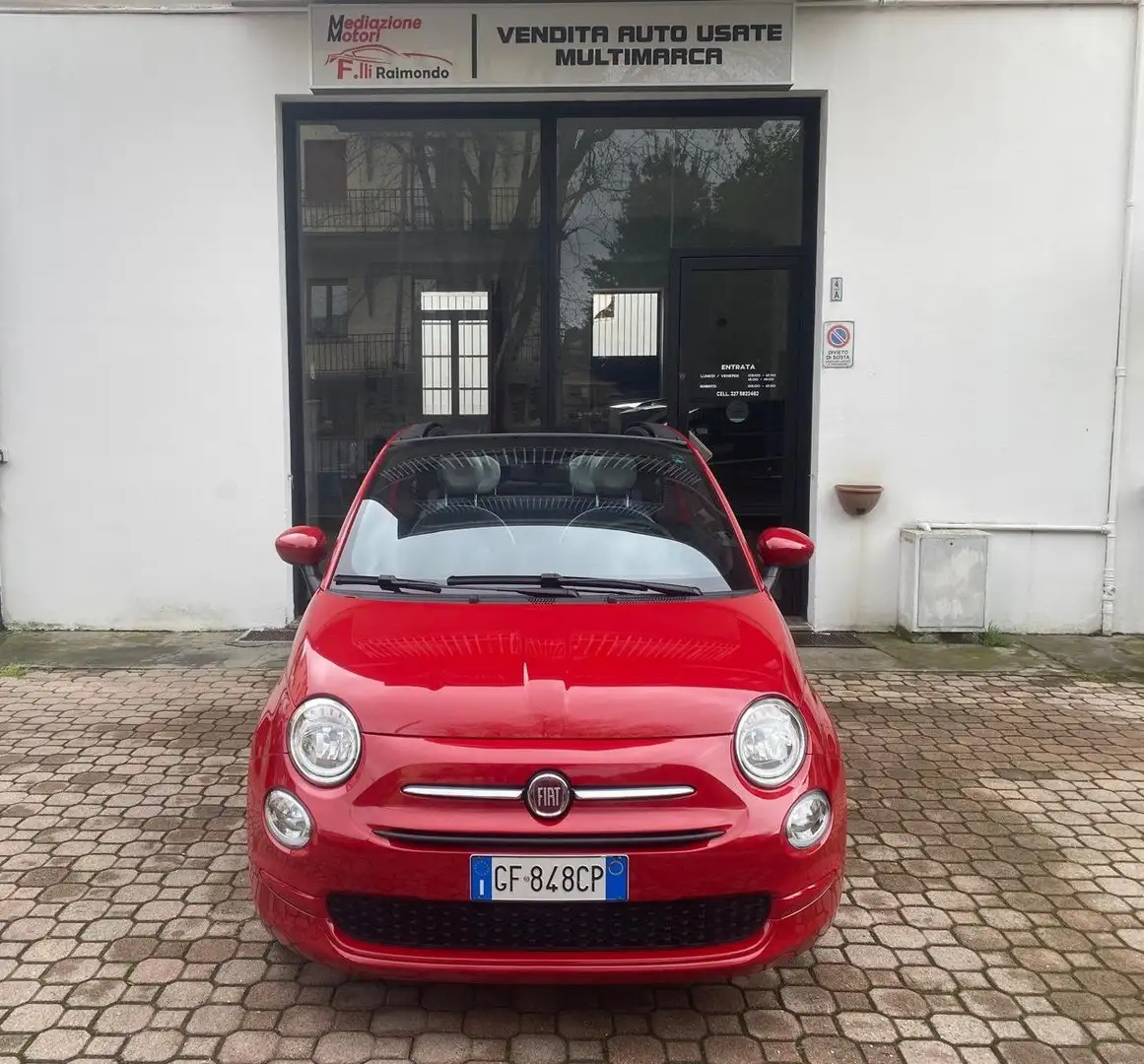 Fiat 500C 2021 1.0 70cv Benzina/hybrid Pop Rosso - 1