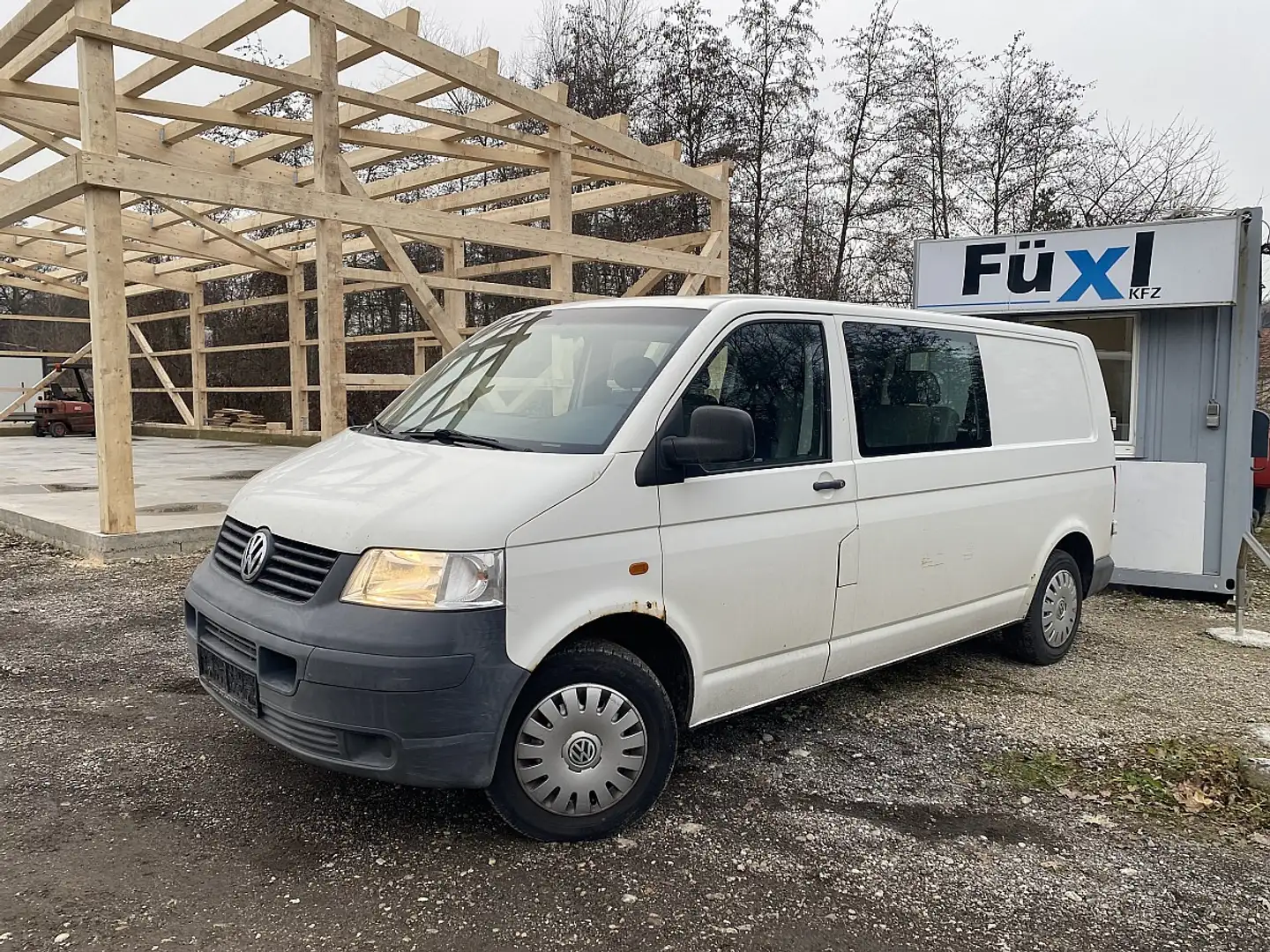 Volkswagen T5 Transporter T5 Doka-Kastenwagen LR 1,9 TDI Weiß - 1