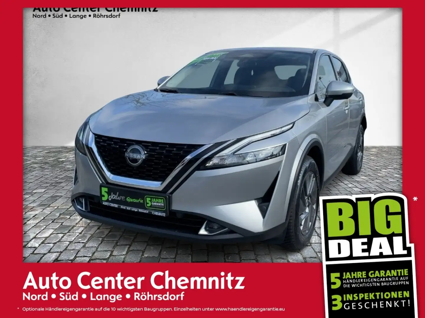 Nissan Qashqai 1.3 MHEV Acenta LED/Navi/SHZ/LHZ//Kamera Zilver - 1