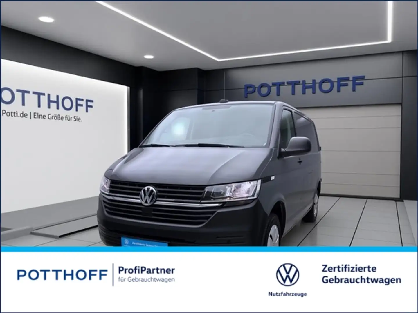 Volkswagen T6.1 Transporter Kasten 2.0 TDI ECO PROFI NAVI AHK KLIMA Grau - 1