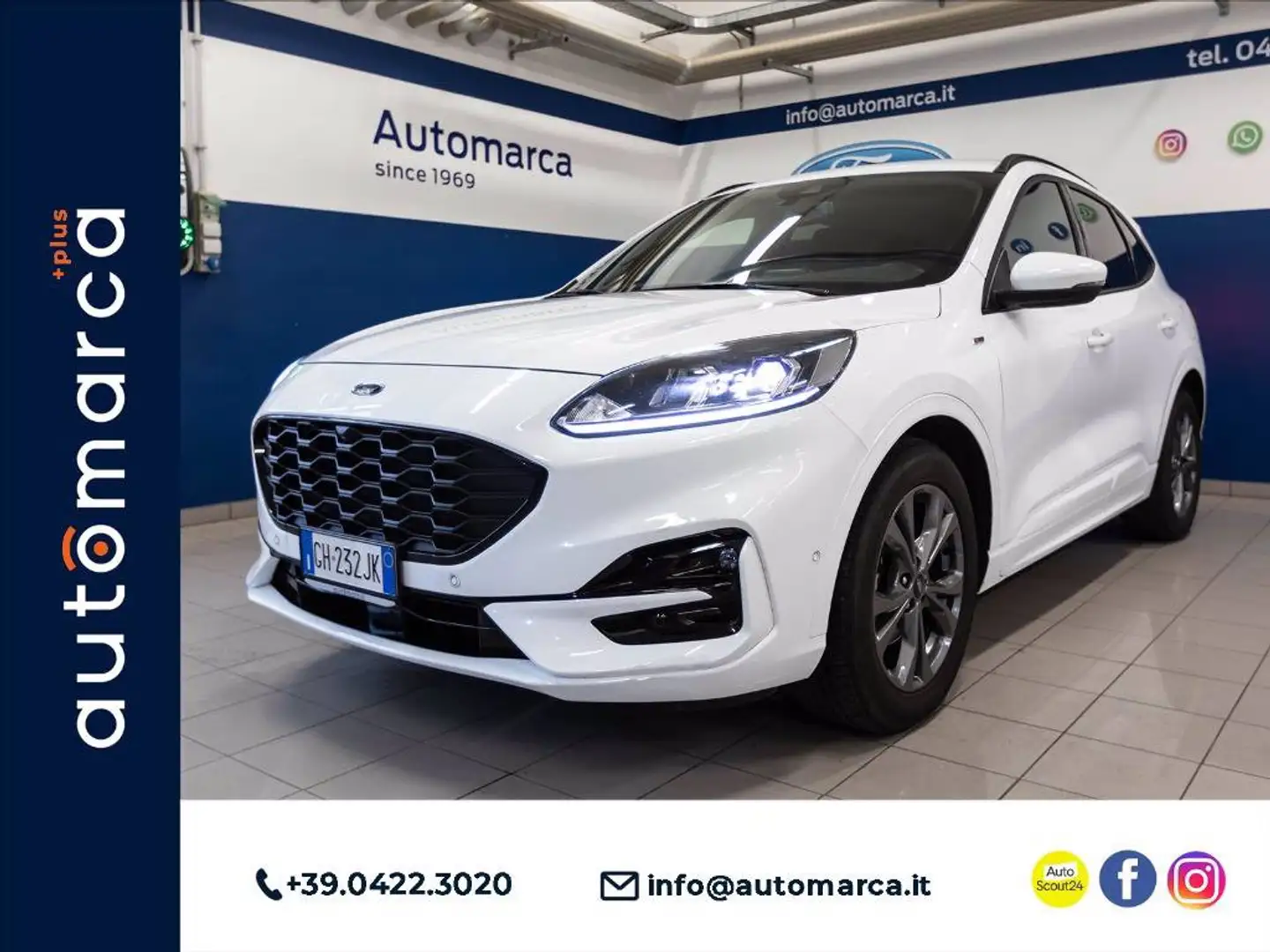 Ford Kuga 1.5 ecoblue ST-Line 2wd 120cv Bianco - 1