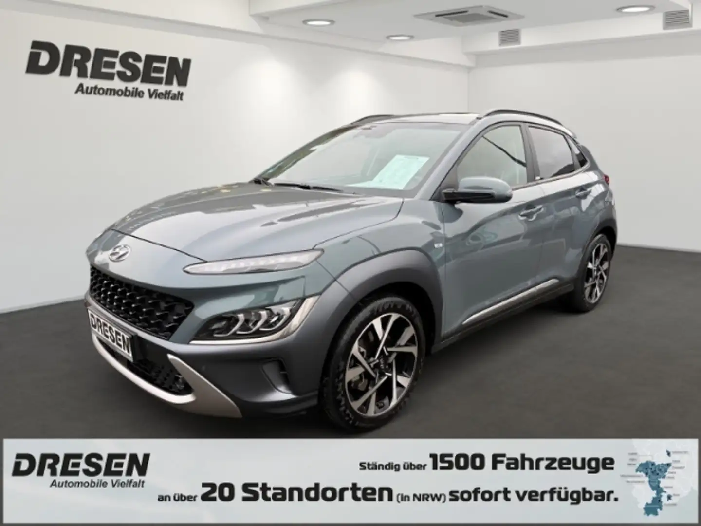 Hyundai KONA 1,0 Prime Mild-Hybrid +Sitzpaket+Glasschiebedach+L Grau - 1