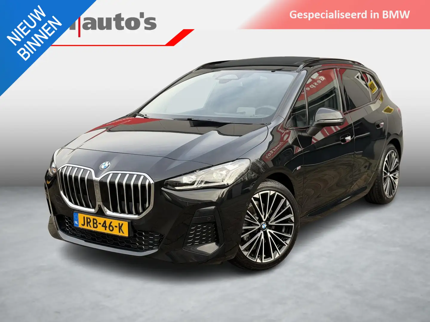 BMW 218 2-serie Active Tourer 218i M-SPORT Pano|HUD|Massag Zwart - 1