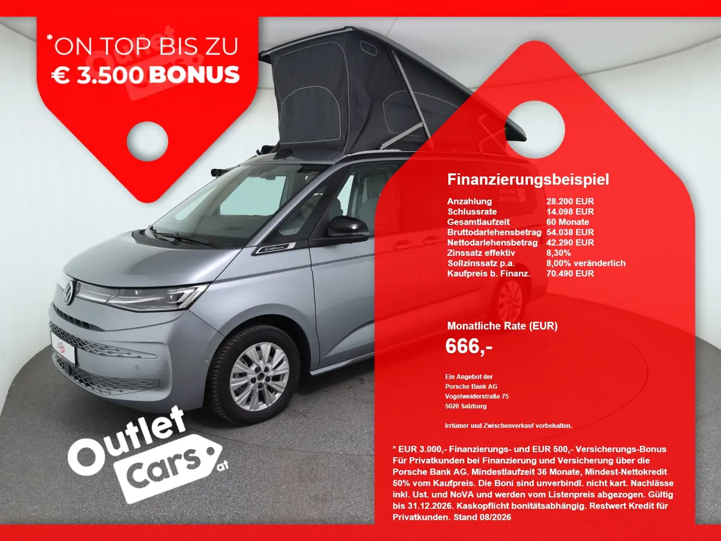 Volkswagen T7 California 1.5 TSI PHEV Ocean Camper MATRIX Silber - 1