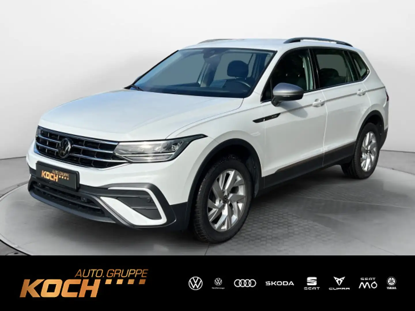 Volkswagen Tiguan Allspace 2.0TDI Life 4M DSG HUD NAVI AHK Weiß - 1