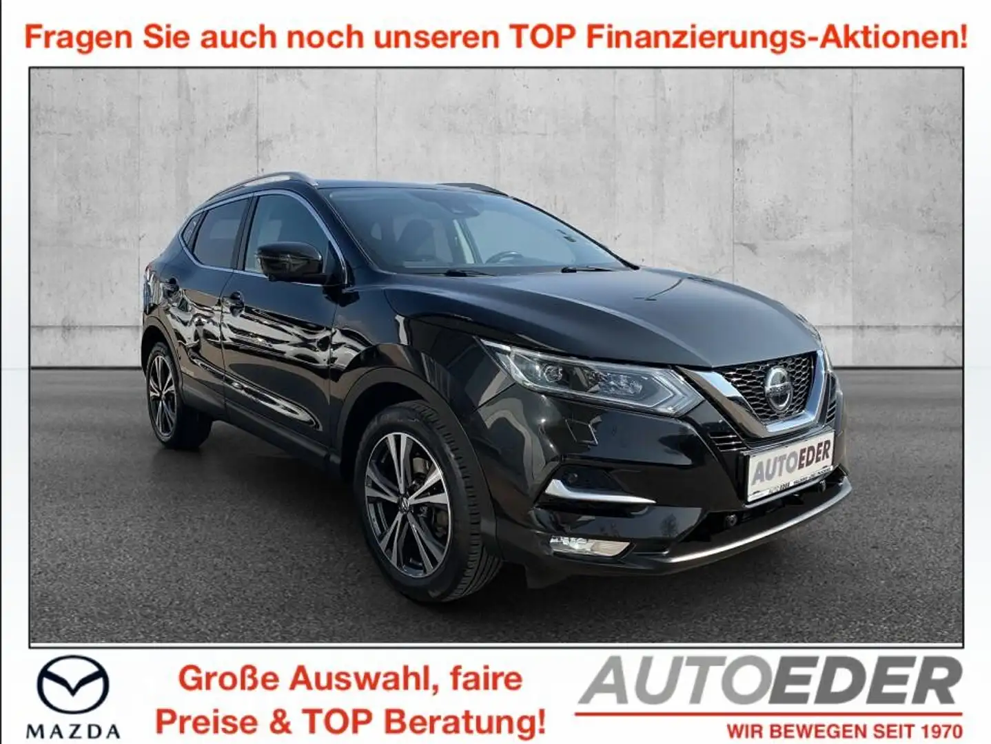 Nissan Qashqai 1,3 DIG-T Tekna+ Schwarz - 1