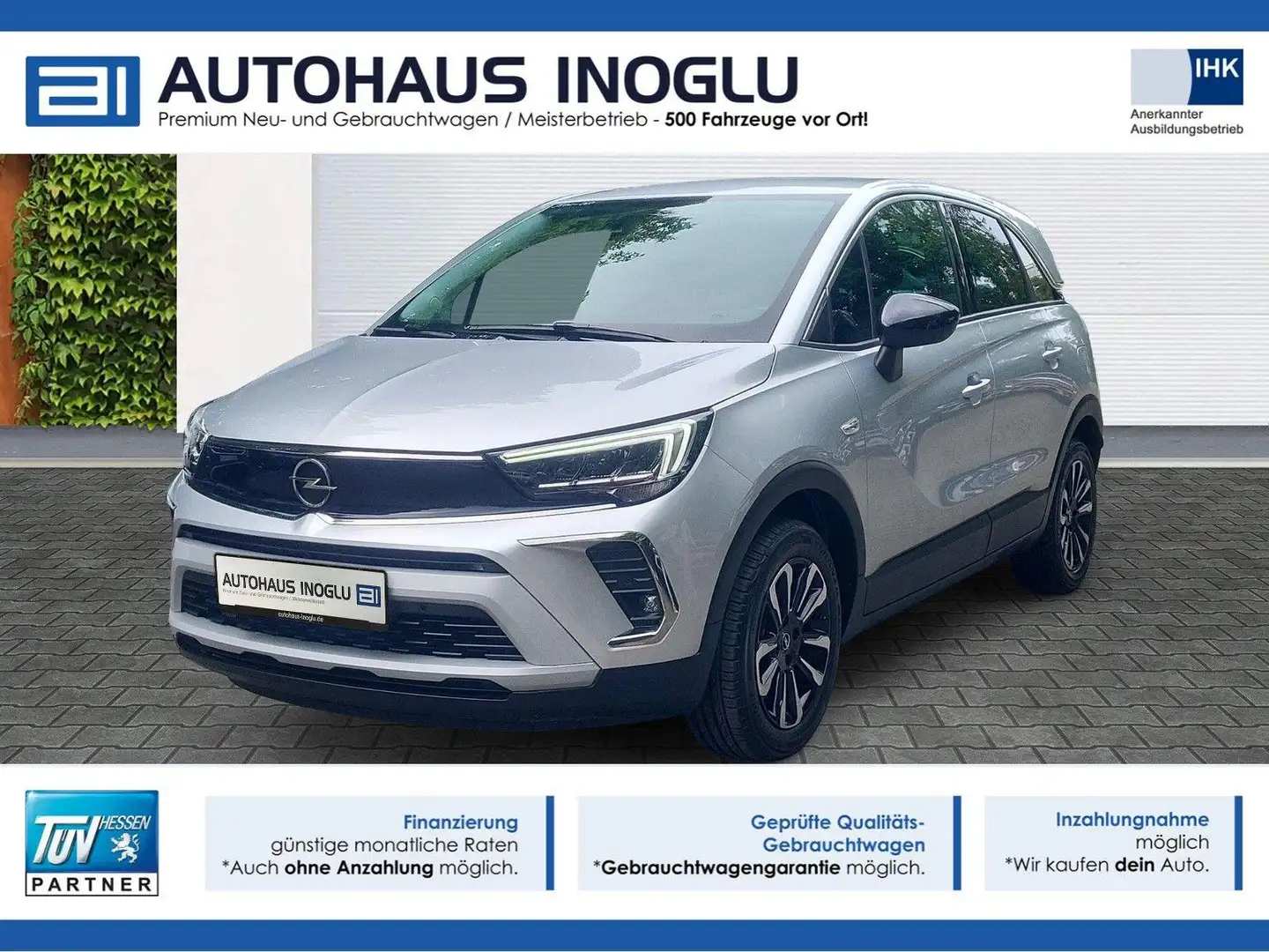 Opel Crossland 1.2 Elegance*Navi-Pro*Kamera*LED*AGR Gris - 1