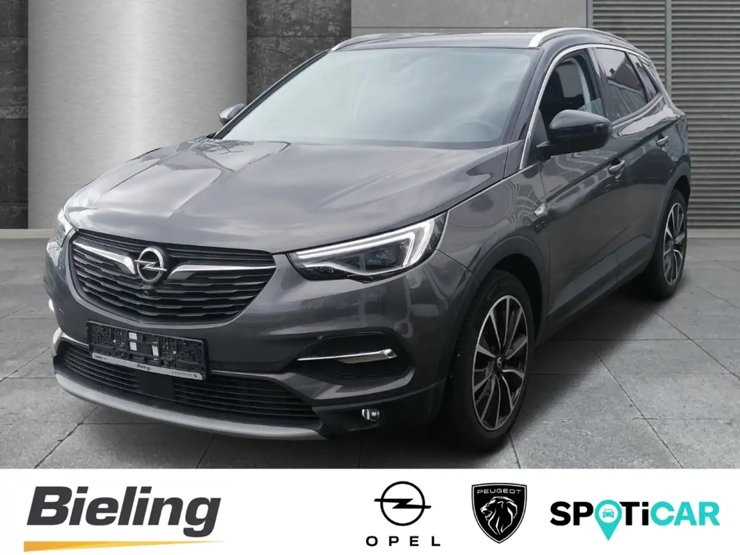 Opel Grandland X Ultimate 1.2 Turbo 1.Hand Grijs - 1