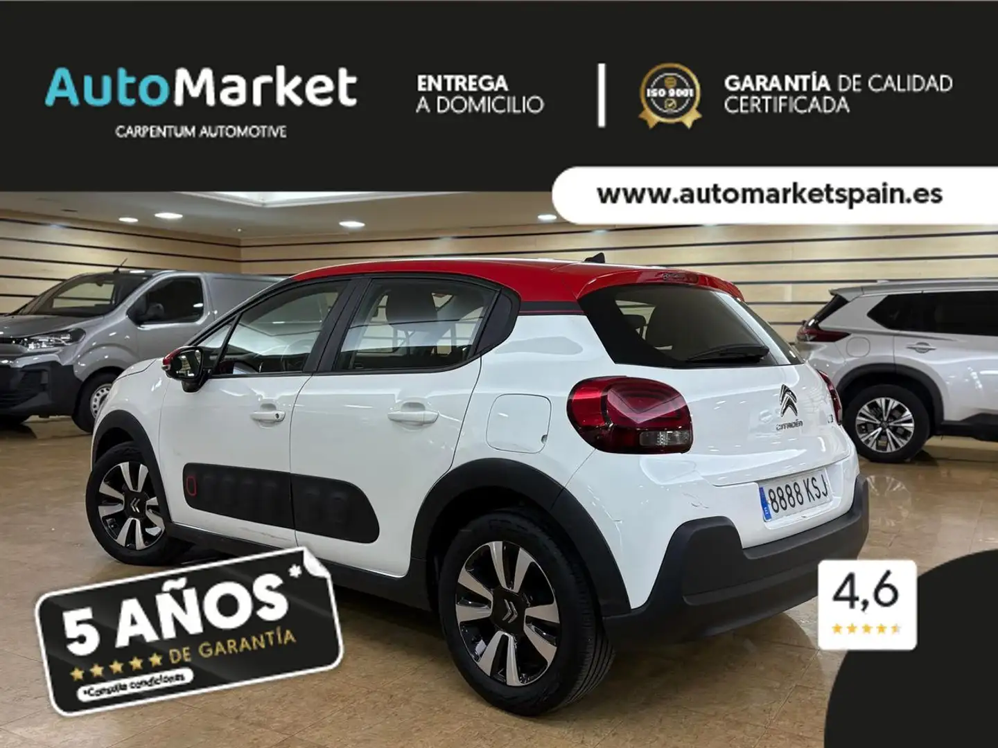 Citroen C3 1.2 PureTech S&S Feel 83 Blanco - 2