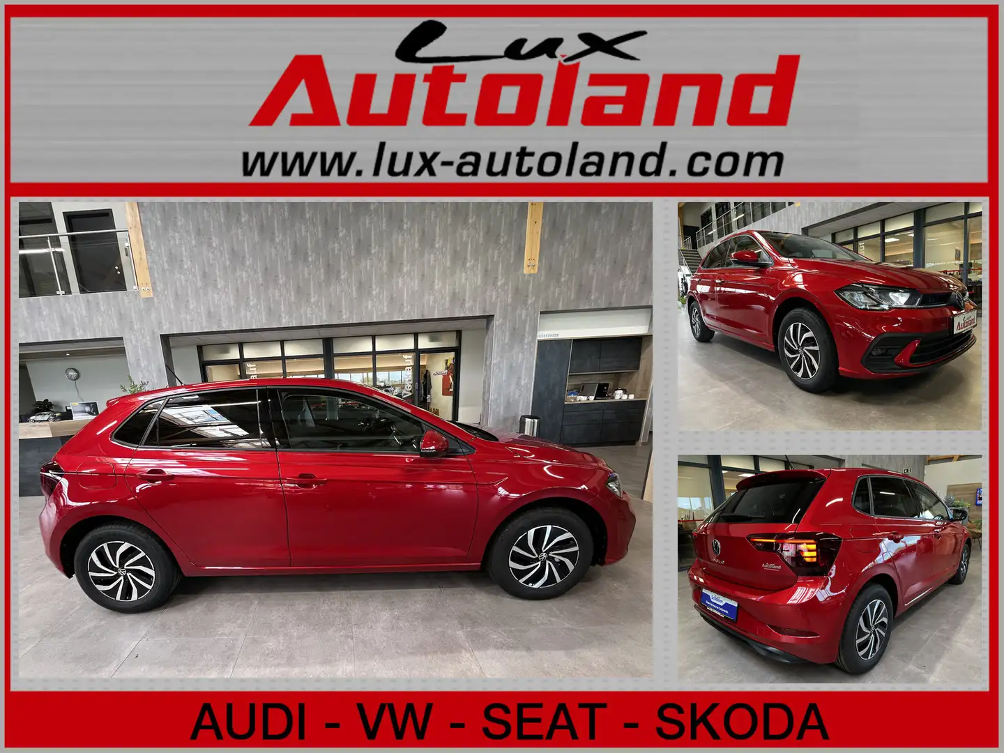 Volkswagen Polo Life TSI DSG App Kamera Alu Shzg Rouge - 1