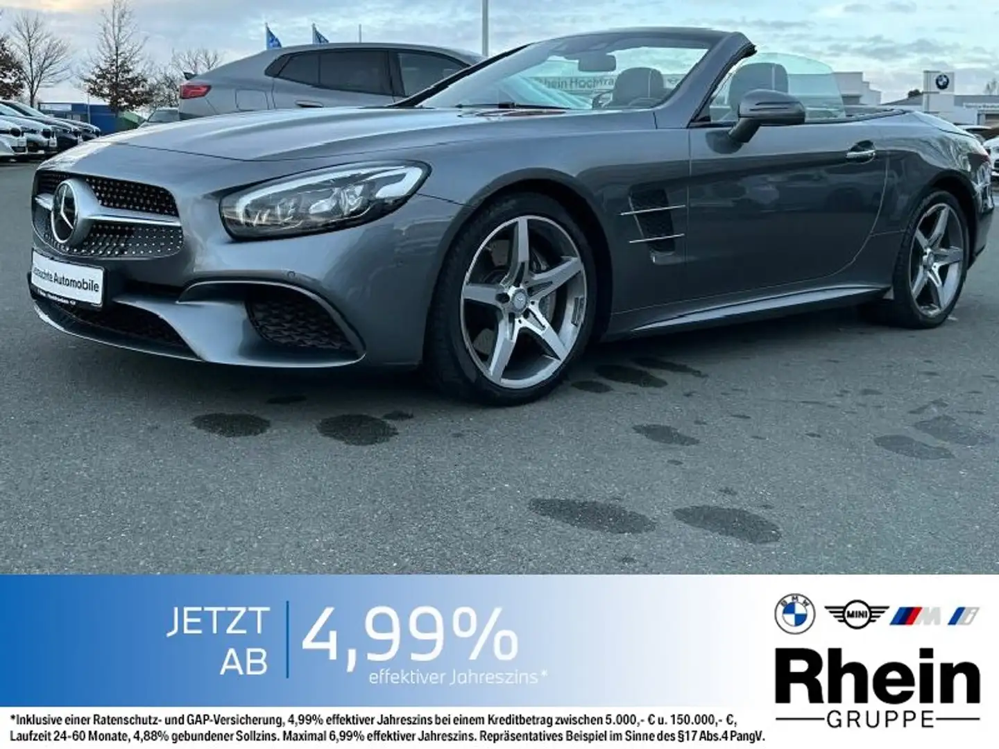 Mercedes-Benz SL 400 9G Tronic AMG AIRSCARF LED PANO NAVI Grau - 1