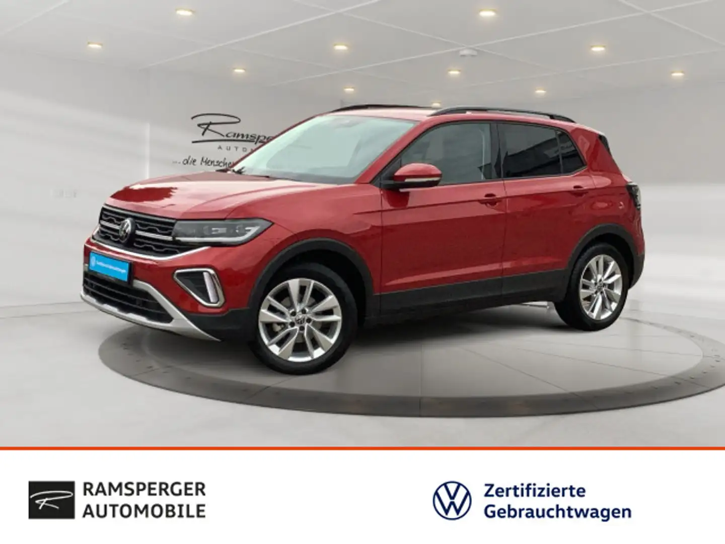 Volkswagen T-Cross 1.5 TSI DSG AHK ACC Matrix Navi Kamera Rot - 1