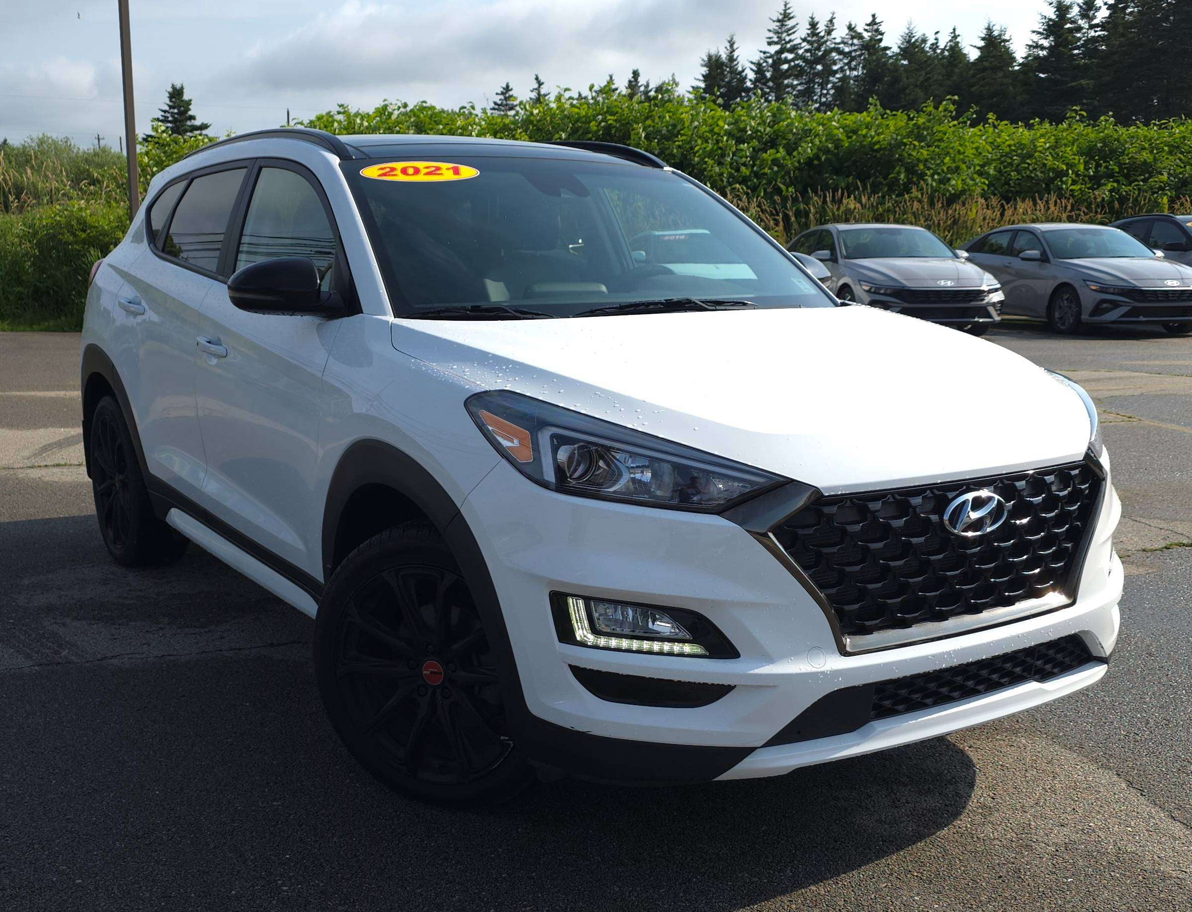 White 2021 Hyundai Tucson SUV / Crossover Automatic