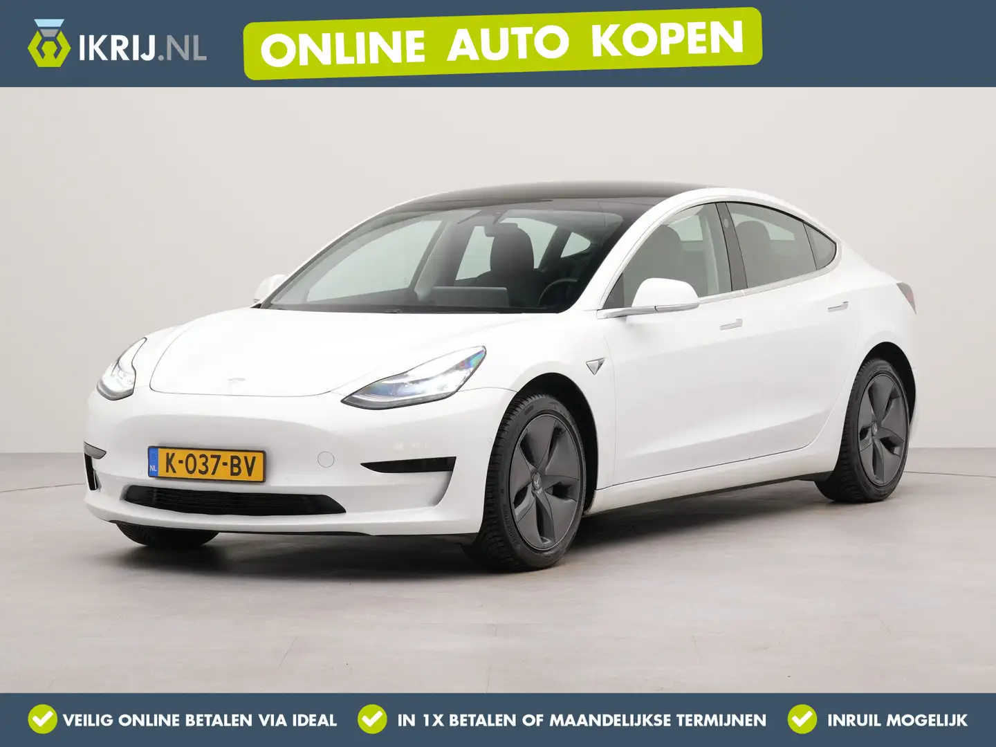 Tesla Model 3 Standard RWD Plus 60 kWh | Navigatie | Bluetooth | Wit - 1