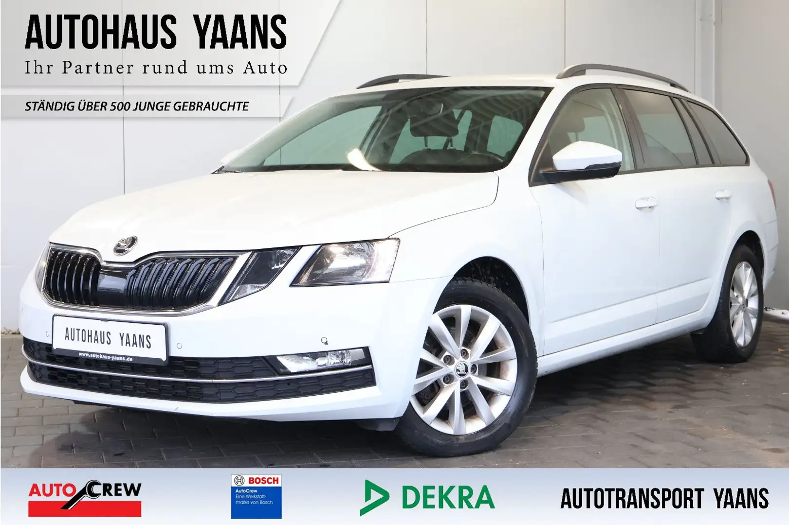 Skoda Octavia 2.0 TDI Style ACC+NAVI+TEILLEDER+PDC+ALU Weiß - 1
